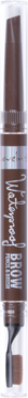 Pionowo ustawiona brązowa kredka do brwi Lovely Brow Pencil & Brush 2w1 z pędzelkiem, odcień 01.