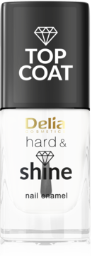 DELIA COSMETICS Hard&Shine ,top coat do paznokci,przód