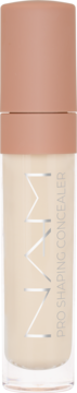 MNN Pro Shaping Concealer, jasnobeżowy wegański korektor do twarzy w butelce, widok z przodu.