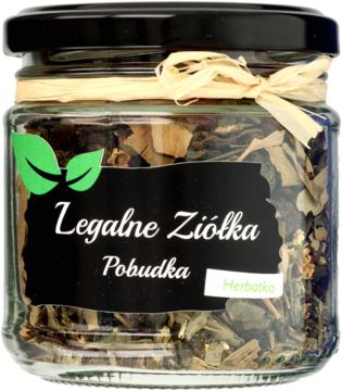 LEGALNE ZIÓŁKA Pobudka ,herbatka zielona ceylon,przód