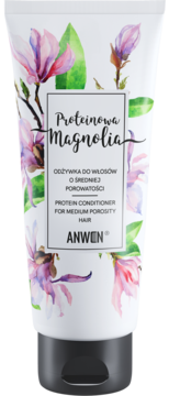 ANWEN Proteinowa Magnolia ,odżywka do włosów o średniej porowatości,przód
