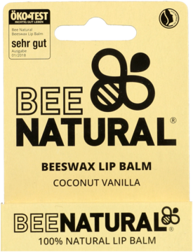 BEE NATURAL ,balsam do ust, Coconut Vanilla,przód