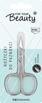 FOR YOUR BEAUTY Manicure ,nożyczki do paznokci z wąską końcówką,przód