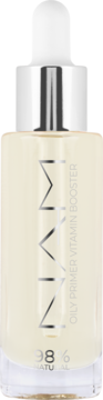NAM Oily Primer Vitamin Booster, baza pod makijaż w przezroczystej butelce z pompką, 98% natury.