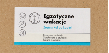 MANUFAKTURA PIĘKNA ,zestaw kul do kąpieli,przód