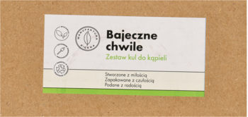 MANUFAKTURA PIĘKNA ,zestaw kul do kąpieli,przód