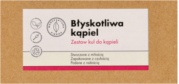 MANUFAKTURA PIĘKNA ,zestaw kul do kąpieli,przód