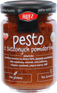 HOTZ ,pesto czerwone, z suszonych pomidorów,przód