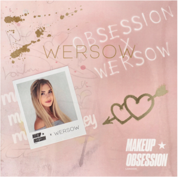 MAKEUP OBSESSION ,cienie do powiek, róż do policzków, balsam do ust, kredka do oczu,przód