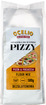 OCELIO Pizza & Focaccia ,mieszanka do wypieku pizzy, bezglutenowa,przód