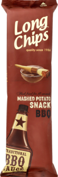 LONG CHIPS,chipsy o smaku barbecue,przód