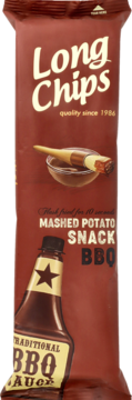 LONG CHIPS ,chipsy o smaku barbecue,przód
