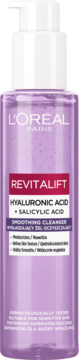 L'Oréal Revitalift Hyaluronic Acid + Salicylic Acid, wygładzający żel myjący w fioletowej butelce z pompką.