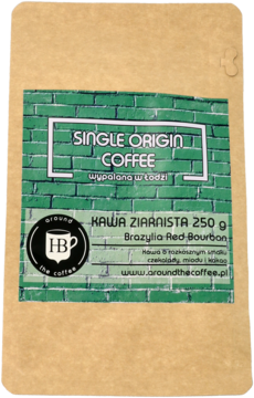 AROUND THE COFFEE ,kawa ziarnista o smaku czekolady, miodu i kakao,przód