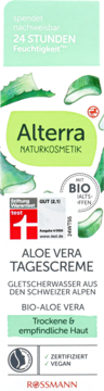 ALTERRA Aloe Vera ,krem do twarzy, na dzień,przód