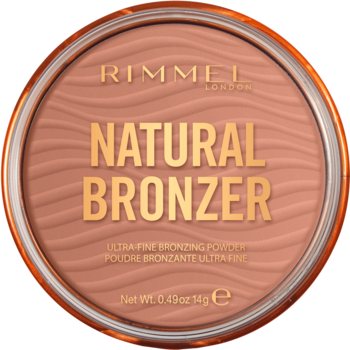 RIMMEL Natural Bronzer ,bronzer do twarzy, z drobinkami, nr 001 Sunlight,przód