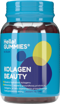 HELLO!GUMMIES ,żelki witaminowe, Kolagen Beauty, suplement diety,przód
