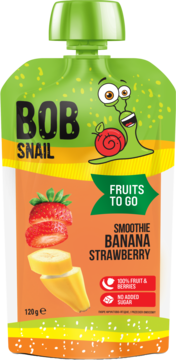 BOB SNAIL ,przecier bananowo-truskawkowy,przód