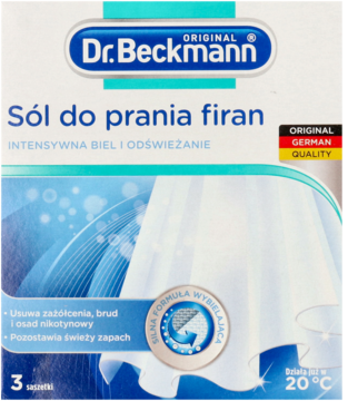 DR. BECKMANN,sól do prania firan,przód
