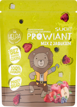 HELPA Suchy Prowiant ,owoce liofilizowane, mix z jabłkiem,przód