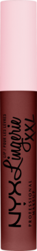 NYX Lingerie XXL płynna matowa pomadka w ciemnobordowym opakowaniu z różową nakładką.