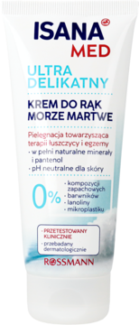 ISANA MED Morze Martwe ,krem do rąk, Morze Martwe, ultra delikatny,przód