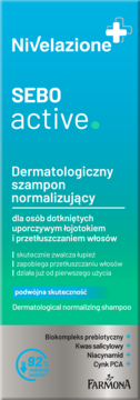 FARMONA NIVELAZIONE Sebo active. ,szampon do włosów, normalizujący, dermatologiczny,przód