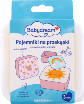 BABYDREAM ,pudełko na przekąski, dla dzieci,przód