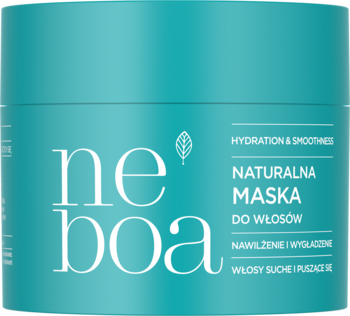 NEBOA Hydration & Smoothness ,maska do włosów, włosy suche i puszące się, naturalna,przód
