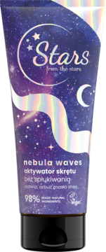STARS FROM THE STARS Nebula Waves ,aktywator skrętu do włosów, bez spłukiwania,przód