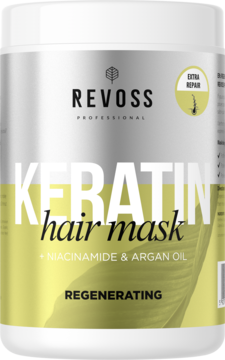 REVOSS Professional Keratin,maska do włosów, regenerująca,przód