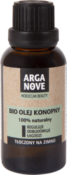 ARGANOVE ,olej konopny, regulujący, odbudowujący, łagodzący, 100% naturalny,przód