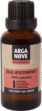 ARGANOVE ,olej rycynowy, odżywiający, regenerujący, wzmacniający, 100% naturalny,przód