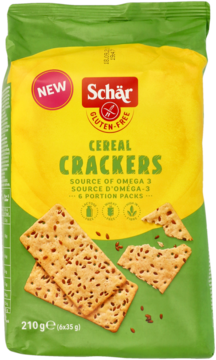 SCHÄR Cereal Cracers ,krakersy wieloziarniste, bezglutenowe,przód