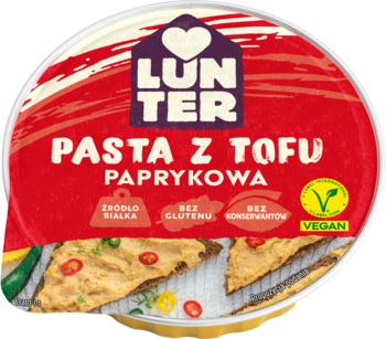 LUNTER ,pasta z tofu paprykowa,przód