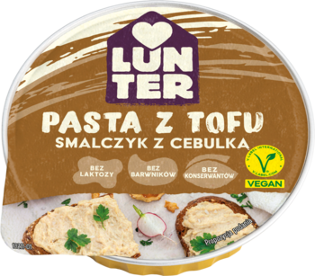 LUNTER ,smalczyk z tofu z cebulką,przód