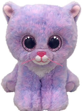 TY BEANIE BOOS ,maskotka pluszowa, Lavender Cat,przód