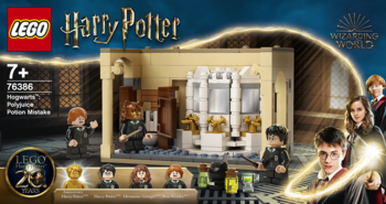 LEGO Harry Potter ,klocki, Hogwarts™: Błąd w eliksirze wielosokowym, 7+, 76386,przód