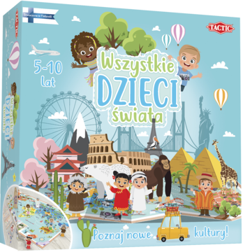 TACTIC Wszystkie Dzieci Świata ,gra planszowa, 5-10lat,przód