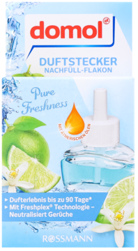 domol Pure Freshness wkład do elektrycznego odświeżacza, z limonką, do 90 dni, neutralizuje zapachy.
