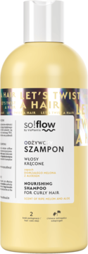 SO!FLOW BY VIS PLANTIS ,szampon do włosów, odżywczy, włosy kręcone, zapach dojrzałego melona z aloesem,przód