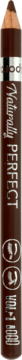 Brązowa kredka do oczu Miss Sporty Naturally Perfect 006 Classic Brown, wodoodporna, wegańska, pionowo.