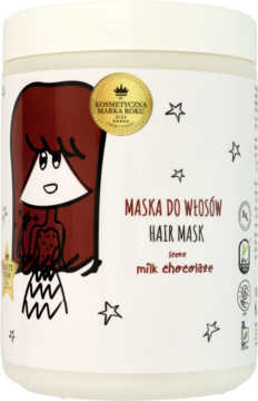 HISKIN CRAZY HAIR ,maska do włosów, Mleczna Czekolada,przód