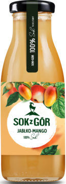 SOK Z GÓR ,sok 100%, Jabłko i Mango,przód