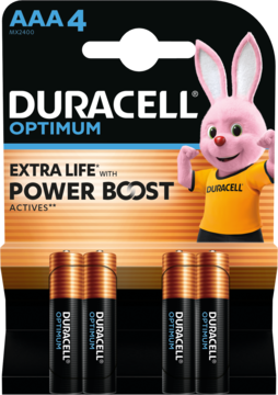 DURACELL Optimum ,baterie, AAA,przód