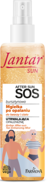 FARMONA JANTAR Sun After Sun SOS,mgiełka do twarzy i ciała po opalaniu, bursztynowa,przód