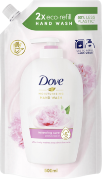 DOVE Renewing Care ,mydło w płynie, Piwonia i Olejek Różany, zapas,przód