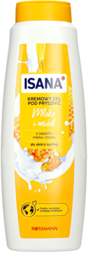 ISANA ,żel pod prysznic, Mleko i Miód,przód