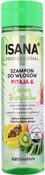 ISANA PROFESSIONAL ,szampon do włosów zniszczonych i suchej skóry głowy, Pitaja i Owoce Tropikalne,przód