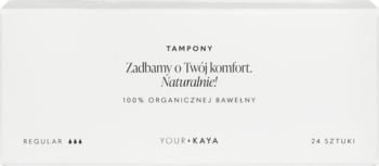 YOUR KAYA ,tampony higieniczne, z bawełny organicznej, Regular,przód